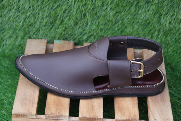 Brown Shoe Shape Peshawari Chappal