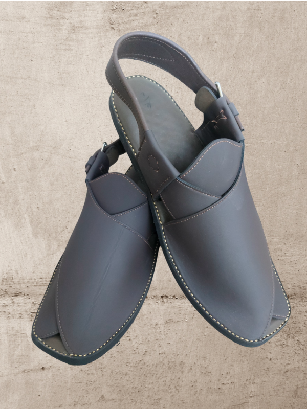 Brown Gogo Charsadda Chappal - Image 2