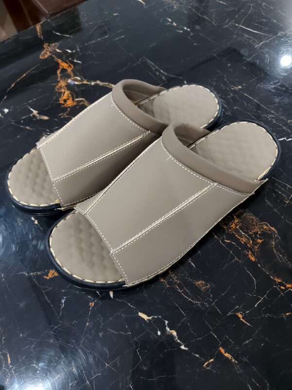 Handmade Light Brown Charsadda Chappal - Image 2